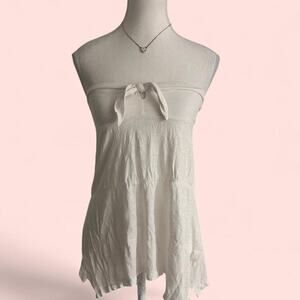 American Eagle Vintage 2000s Sleeveless Flowy Strapless Baby Doll Top Size S